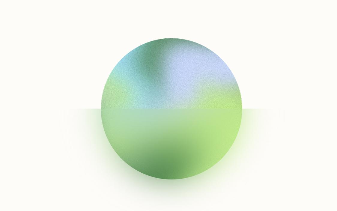 a green and blue gradient in a circle